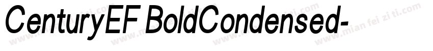 CenturyEF BoldCondensed字体转换
